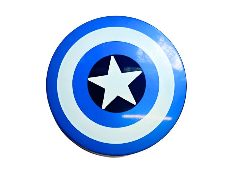 Captain America-mønstret opbevaringssæt til kontaktlinser, farve: blå