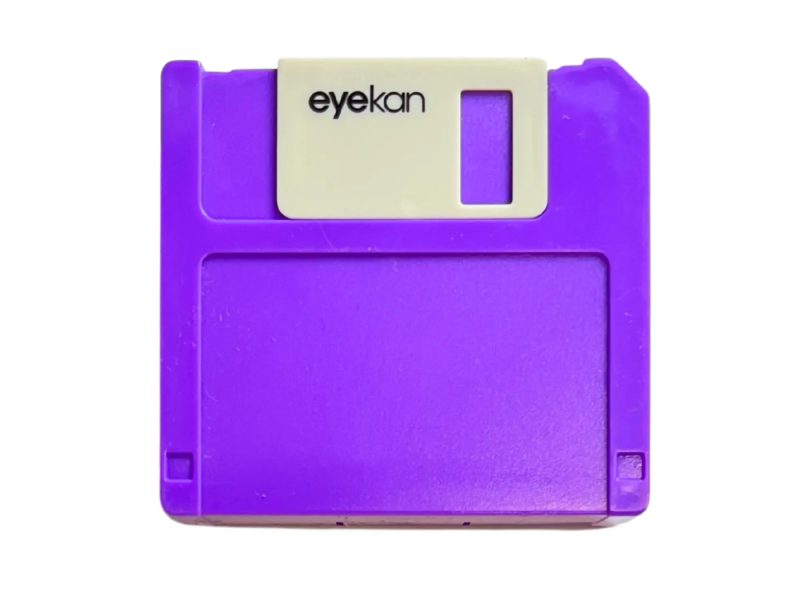 Floppy opbevaringsetui til kontaktlinser, Farve: lilla