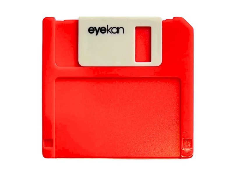 Floppy opbevaringssæt til kontaktlinser, Farve: rød