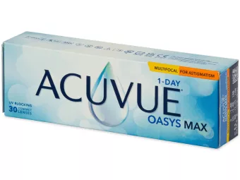   Acuvue Oasys 1-Day Max Multifocal For Astigmatism (30 stk.), CYL: -1.00