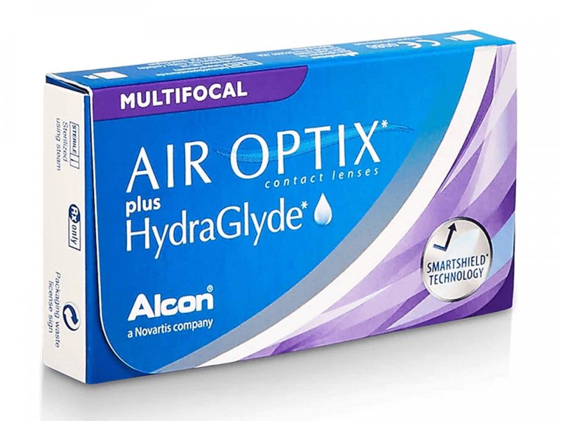 Air Optix plus HydraGlyde Multifocal (6 linser)