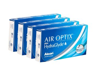 Air Optix plus HydraGlyde (24 linser)