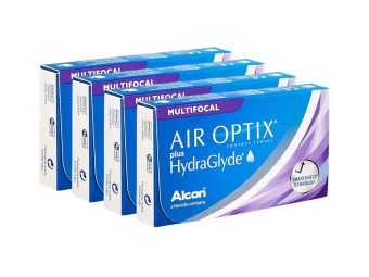 Air Optix plus HydraGlyde Multifocal (24 linser)