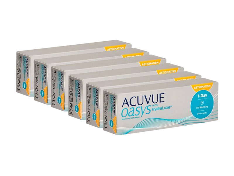 Acuvue Oasys 1-Day For Astigmatism With Hydraluxe (180 linser)