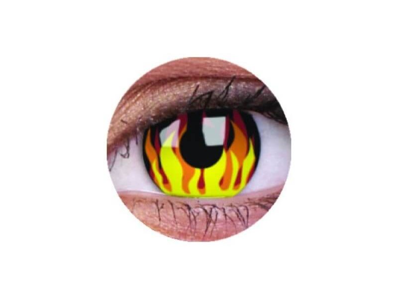 ColourVUE Crazy Flame Hot (2 linser) - uden dioptri