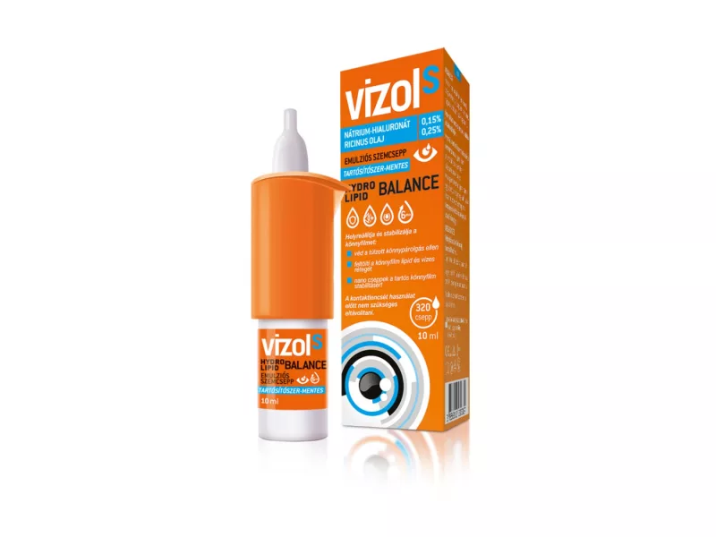 Vizol S Hydro Lipid Balance 0,15 % HA, 0,25 % ricinusolie (10 ml)