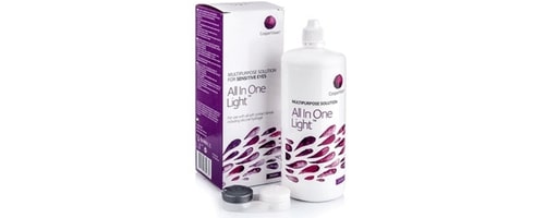 Allin One Light 360 ml kontaktlinsevæske med etui