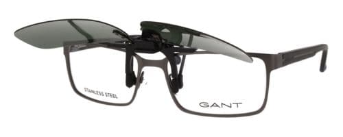 gant briller med clip-on vedhæftning